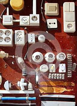 Hardware electic equipment vintage display