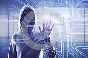 Hardware and hacking concept