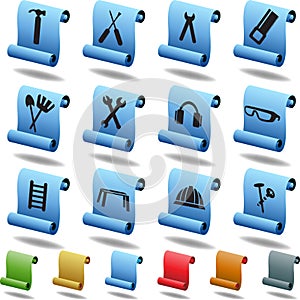 Hardware Icon Set: Scroll Series