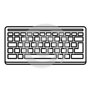 Hardware keyboard icon, outline style