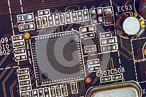 Hardware microchip processor circuit board computer