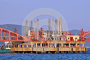 Hardware of oil transfer equipment on sea