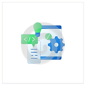 Hardware platform flat icon