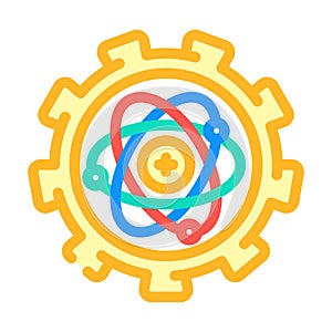 hardware scalability quantum computer color icon vector illustration