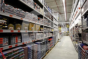 Hardware store interior