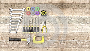 Hardware tools, concept of diy