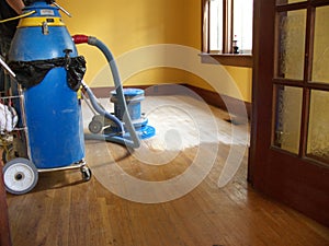 Hardwood floor sanding