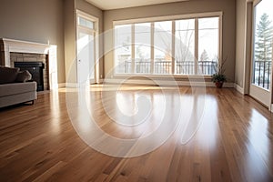 hardwood flooring in a new property