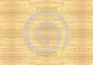 Hardwood maple basketball court floor viewed from above