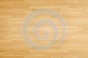 Hardwood maple basketball court floor viewed from above photo