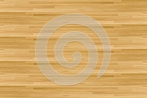 Hardwood maple basketball court floor viewed from above