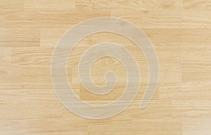 Hardwood maple basketball court floor viewed from above