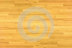 Hardwood maple basketball court floor viewed from above. photo