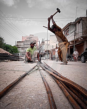 Hardworking Laborers With Passion in Pakistan