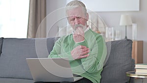 Hardworking Senior Old Businessman having Wrist Pain