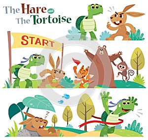 The hare and the tortoise photo