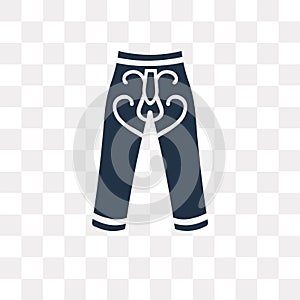 Harem Pants vector icon isolated on transparent background, Hare