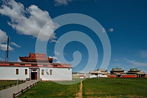 Ancient monastery in the center of Mongolia