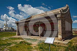 Ancient monastery in the center of Mongolia