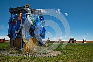 Ancient monastery in the center of Mongolia