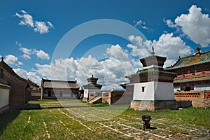 Ancient monastery in the center of Mongolia