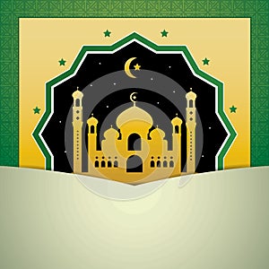 hari raya card design. Vector illustration decorative design