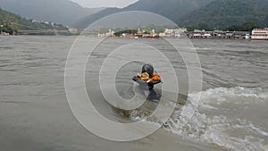 Haridwar uttarakhand rishikesh shivling in water
