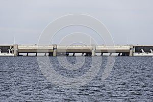 haringvlietsluizen near Hellevoetsluis deltaworks