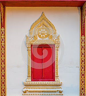 Haripunchai Temple Window frame