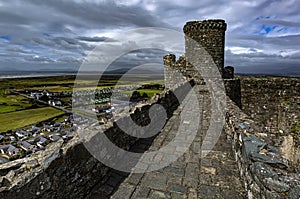 Harlech Castle in Wales, Great Britain, United Kingdom