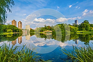 Harlem Meer in Central Park, Manhattan, New York City