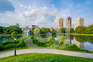 Harlem Meer in Central Park, Manhattan, New York City