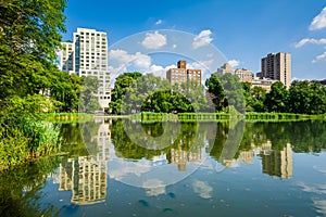 Harlem Meer in Central Park, Manhattan, New York City