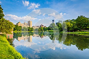 Harlem Meer in Central Park, Manhattan, New York City