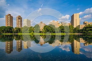 Harlem Meer in Central Park, Manhattan, New York City