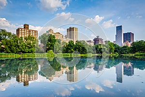 Harlem Meer in Central Park, Manhattan, New York City