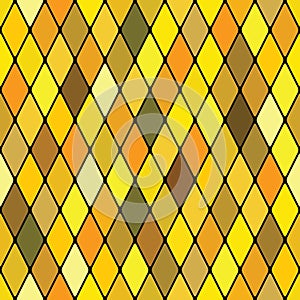 Harlequine golden seamless pattern