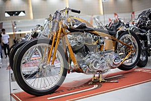 Harley Davidson Custom build Contest and Exhibition Chopper Motocycle bike show festival in Northen bike fest 2023. 20 May 2023,