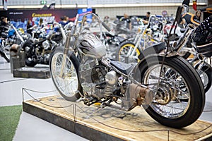 Harley Davidson Custom build Contest and Exhibition Chopper Motocycle bike show festival in Northen bike fest 2023. 20 May 2023,