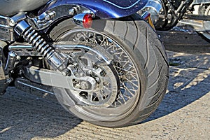 Harley davidson rear chunky wheel photo