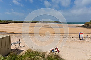 Harlyn Bay beach North Cornwall England UK near Padstow and Newquay