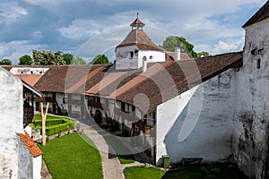 Harman Fortified Church, Transylvania, Romania: medieval Saxon houses for shelter when under attack