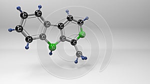 Harman molecule structure illustration.