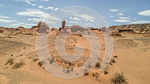 Harman Tsav desert aerial view