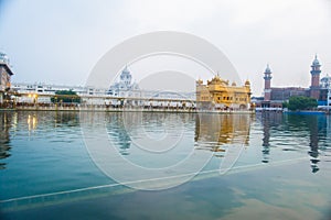 The Harmindar Sahib, also known as Golden Temple Amritsar