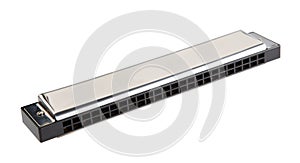 harmonica isolated on white background