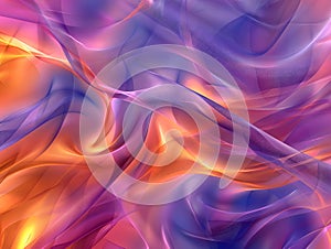 Harmonious Blend of Warm and Cool Tones in Abstract Background.