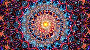 Harmonious Chaos: Geometric Pattern Symphony photo