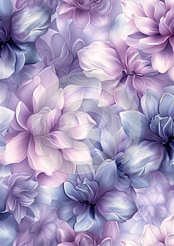 Harmonious Hues: A Perfectly Patterned Petal Paradise in Shades