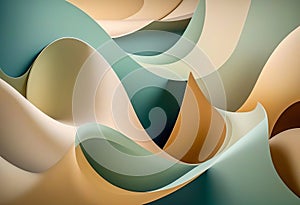 A Harmonious Interplay of Shapes in an Abstract Background photo